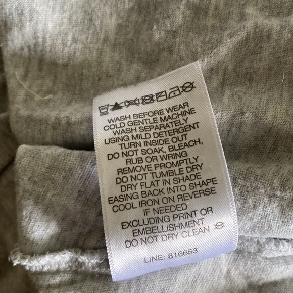 Peter Alexander Gray Longsleeve Top Large Stretch Cotton Pre Owned EC - Picture 8 of 8